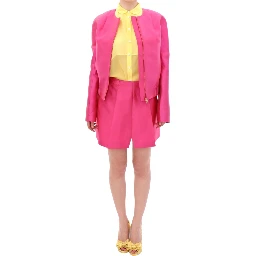 Pink silk blend jacket