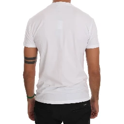 White Cotton Crewneck T-Shirt