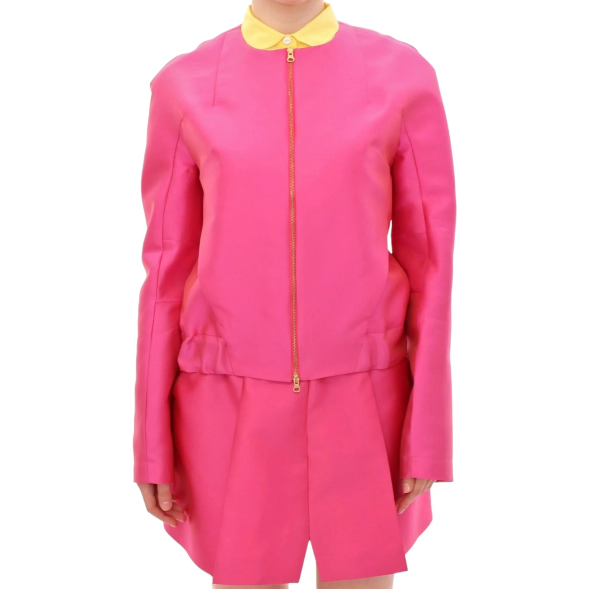 Pink silk blend jacket