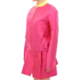 Pink silk blend jacket