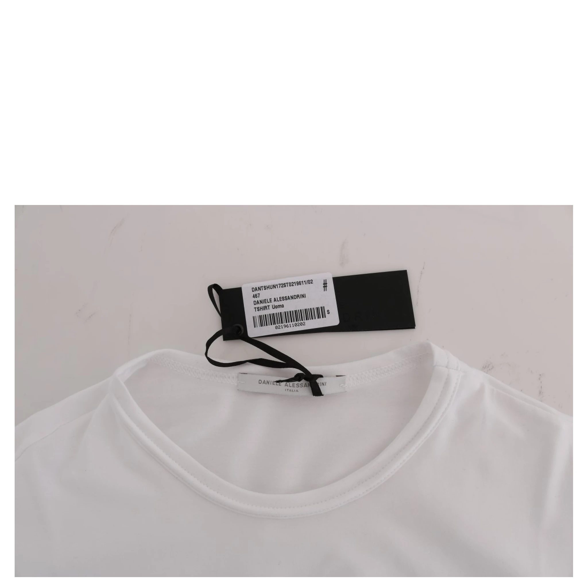 White Cotton Crewneck T-Shirt