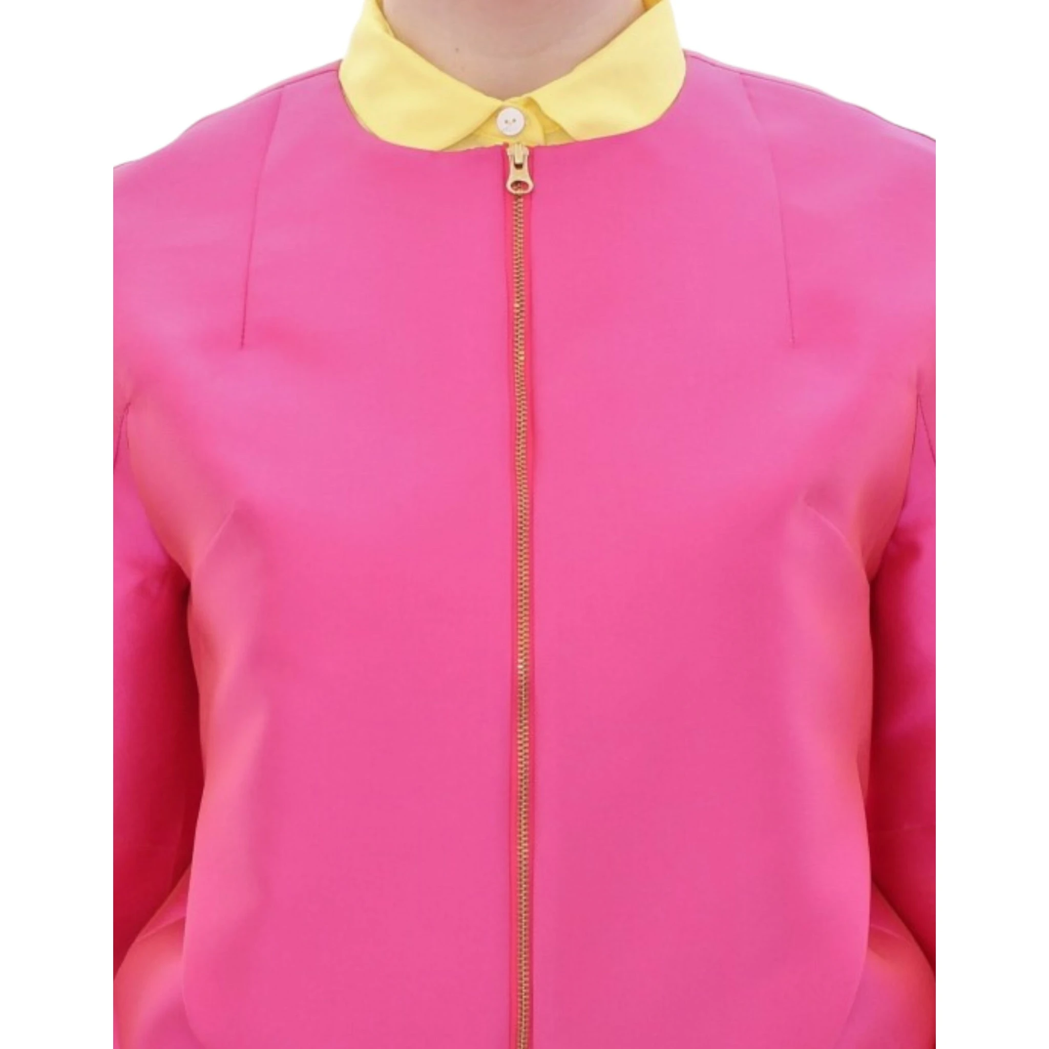 Pink silk blend jacket