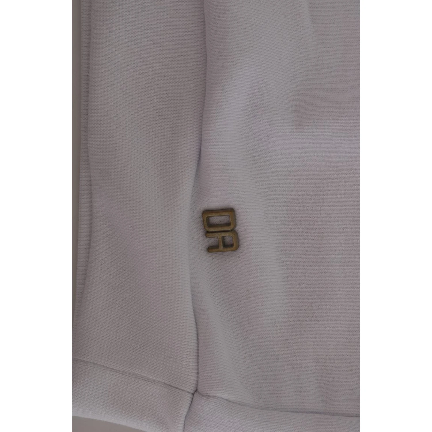 White Pullover Hodded Cotton Sweater