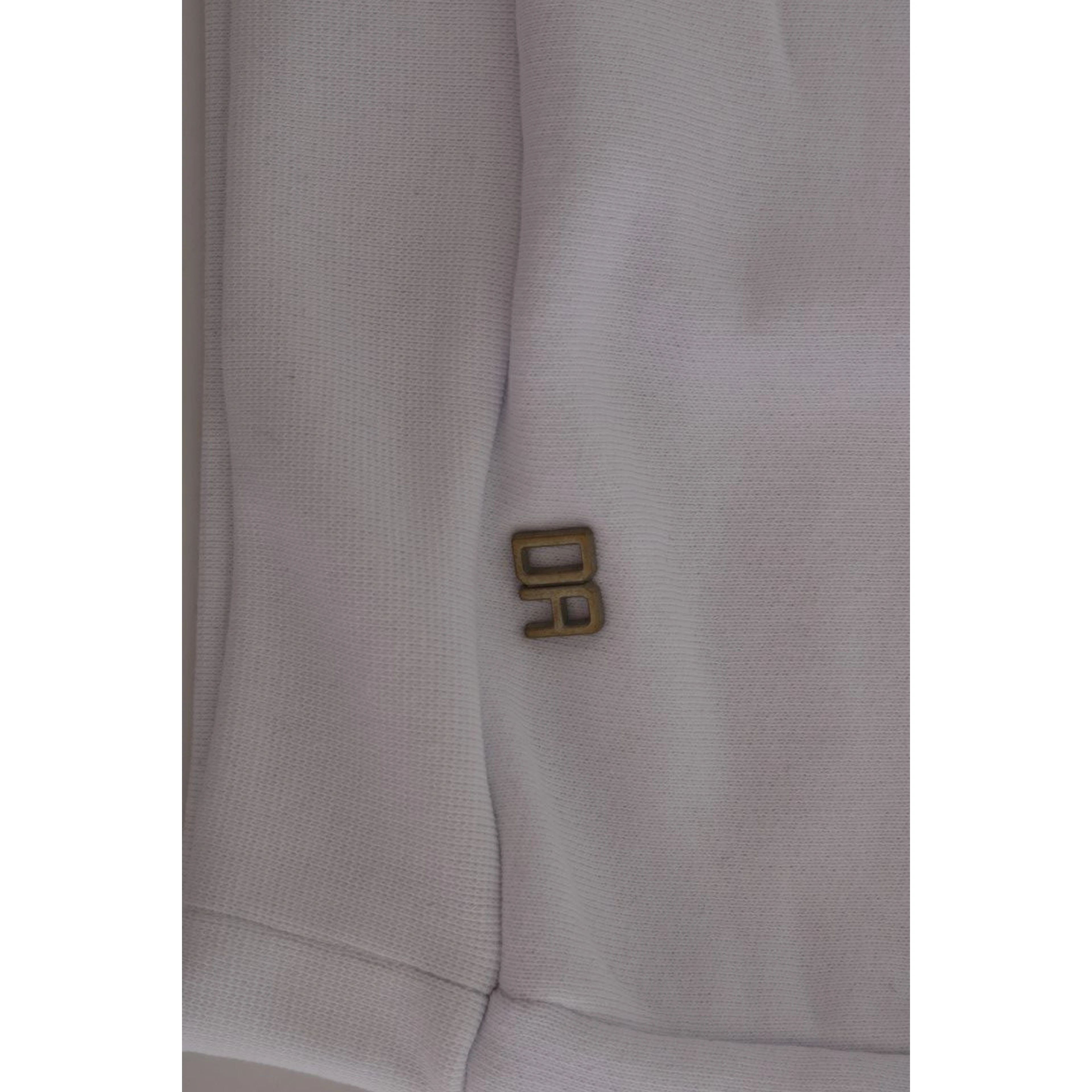 White Pullover Hodded Cotton Sweater