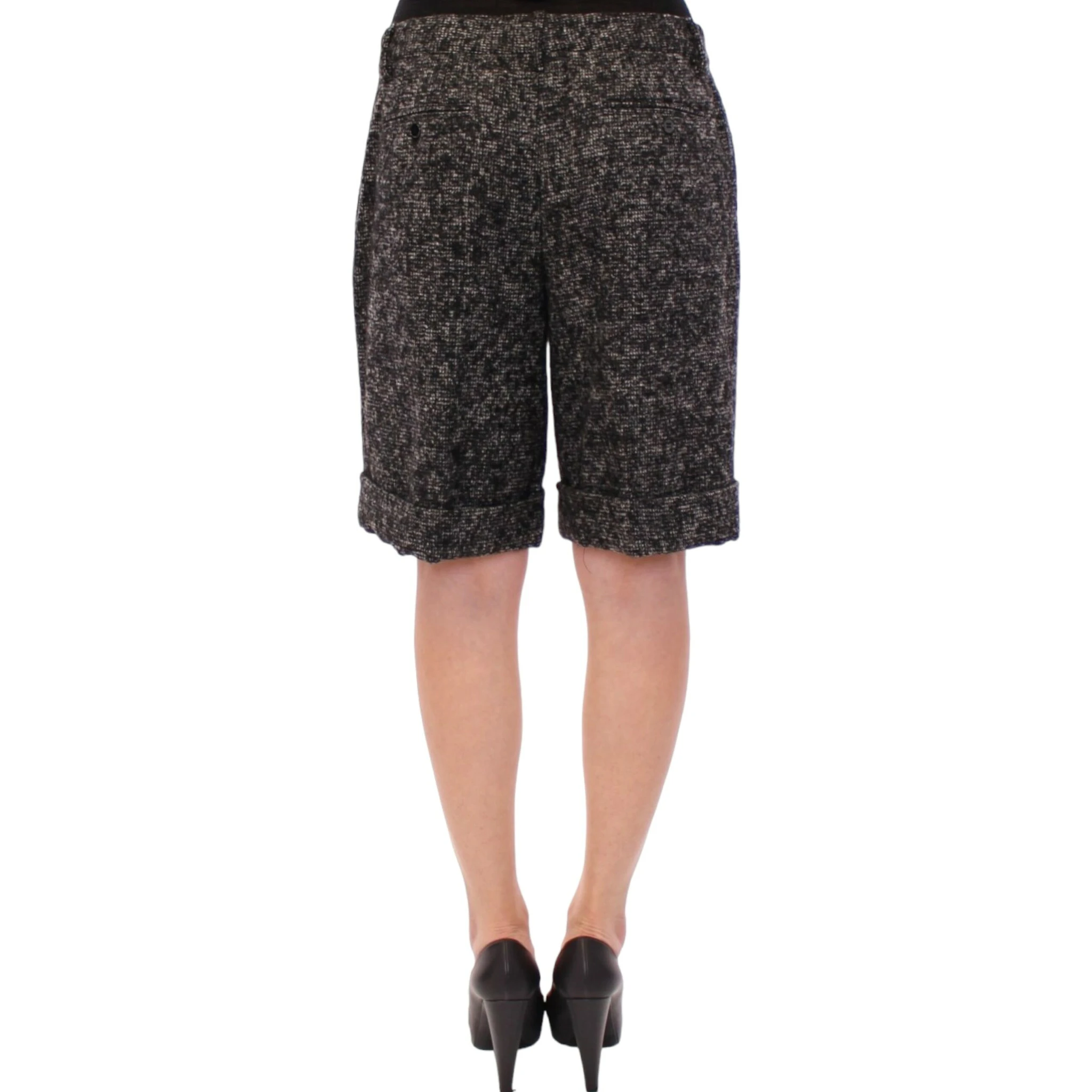 Gray wool shorts pants