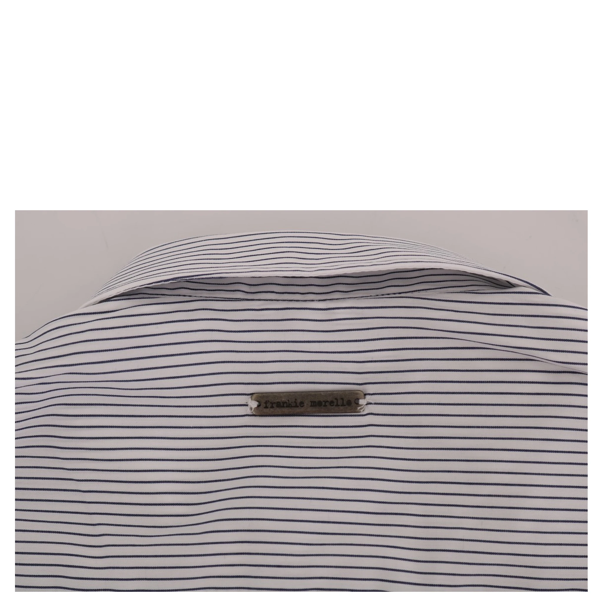 White Blue Striped Casual Cotton Regular Fit Shirt