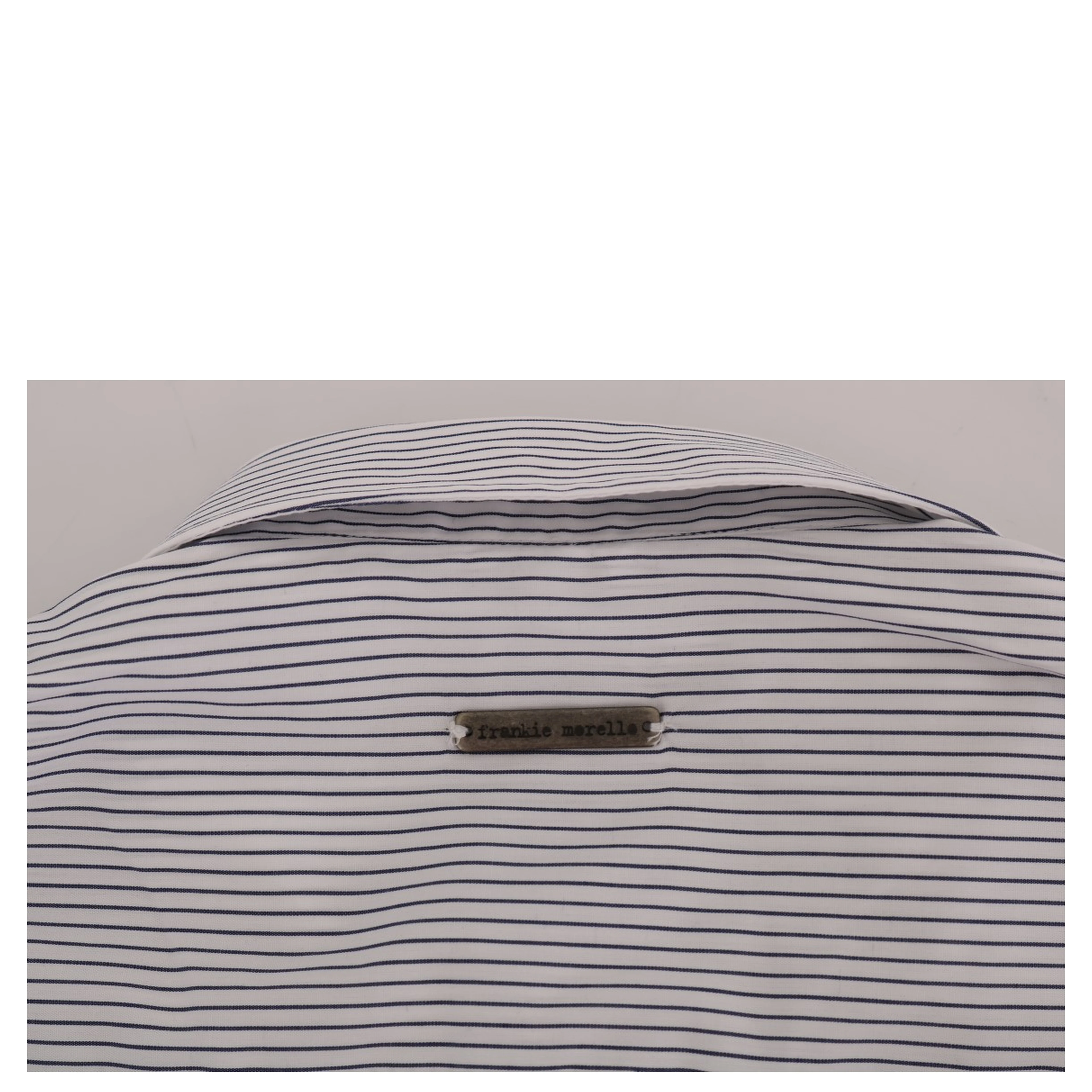 White Blue Striped Casual Cotton Regular Fit Shirt