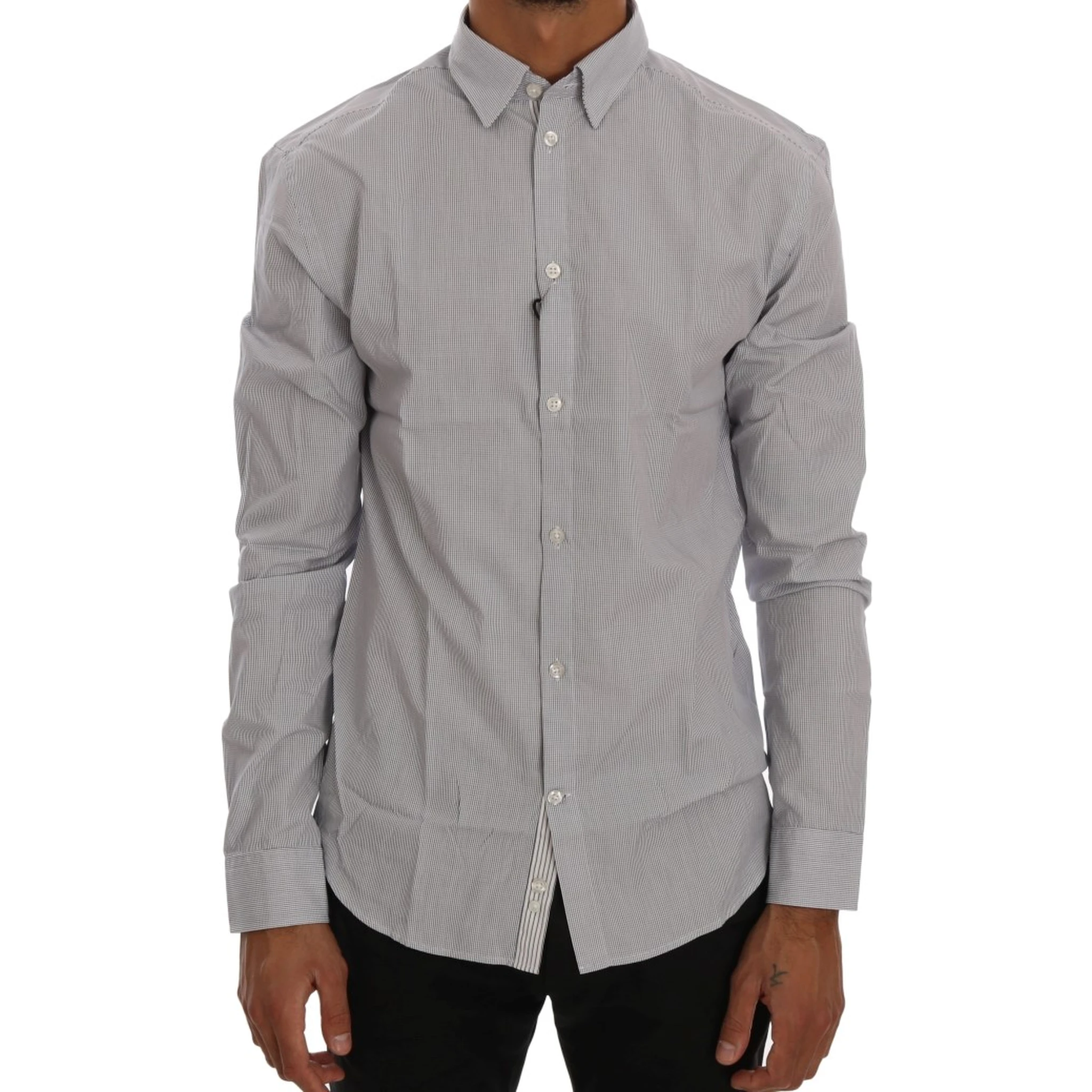 White Blue Check Casual Cotton Regular Fit Shirt