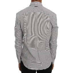 White Blue Check Casual Cotton Regular Fit Shirt