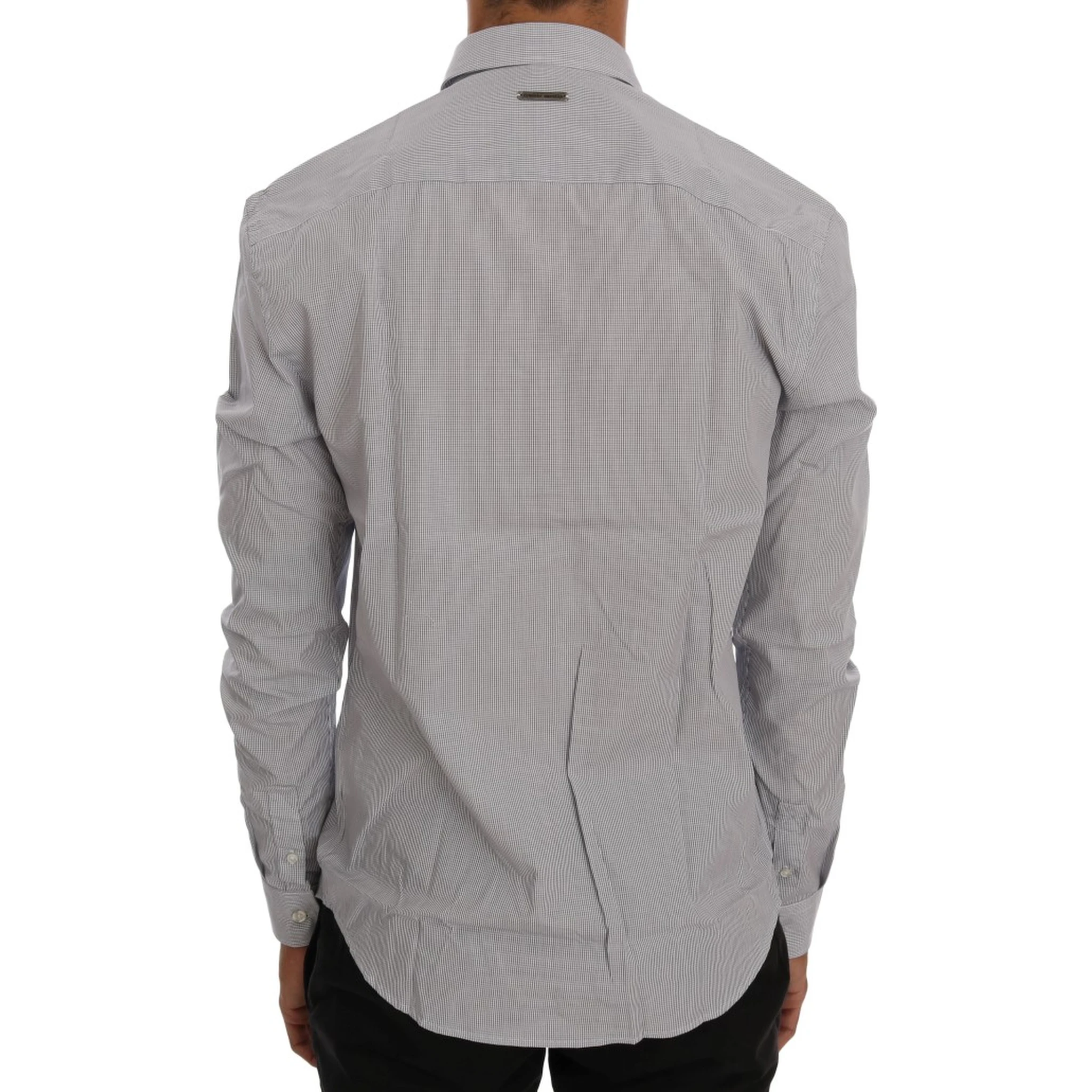 White Blue Check Casual Cotton Regular Fit Shirt