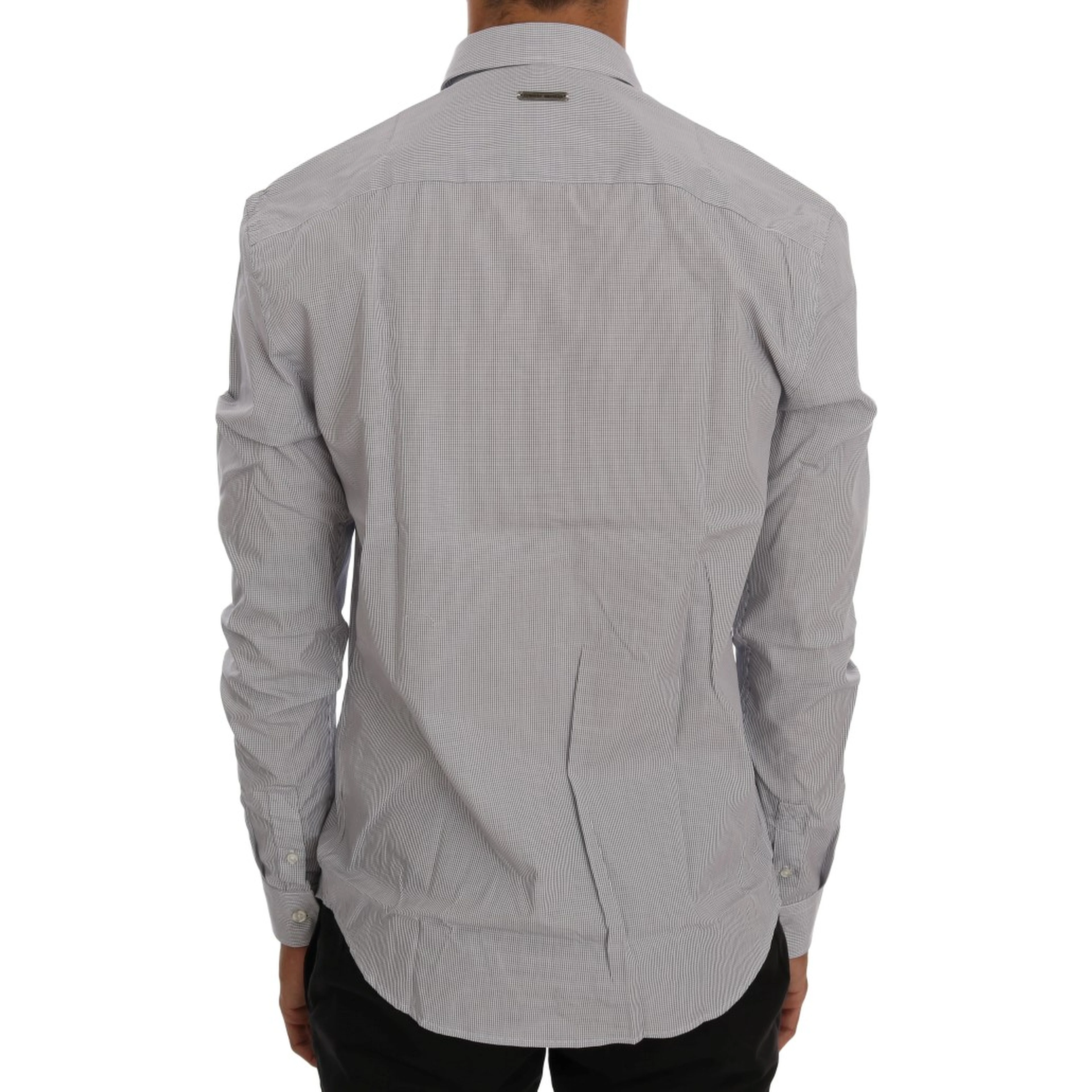White Blue Check Casual Cotton Regular Fit Shirt