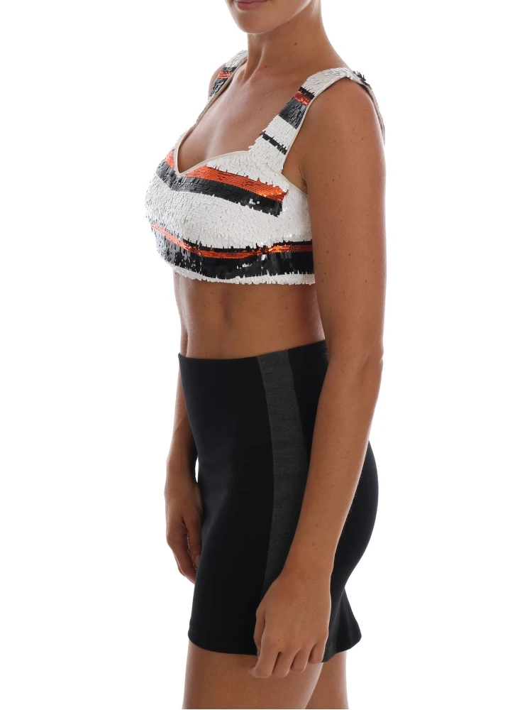 Multicolor Sequined Stretch Bustier Top alternative