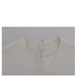 White Silk ITALIA IS LOVE Blouse T-shirt