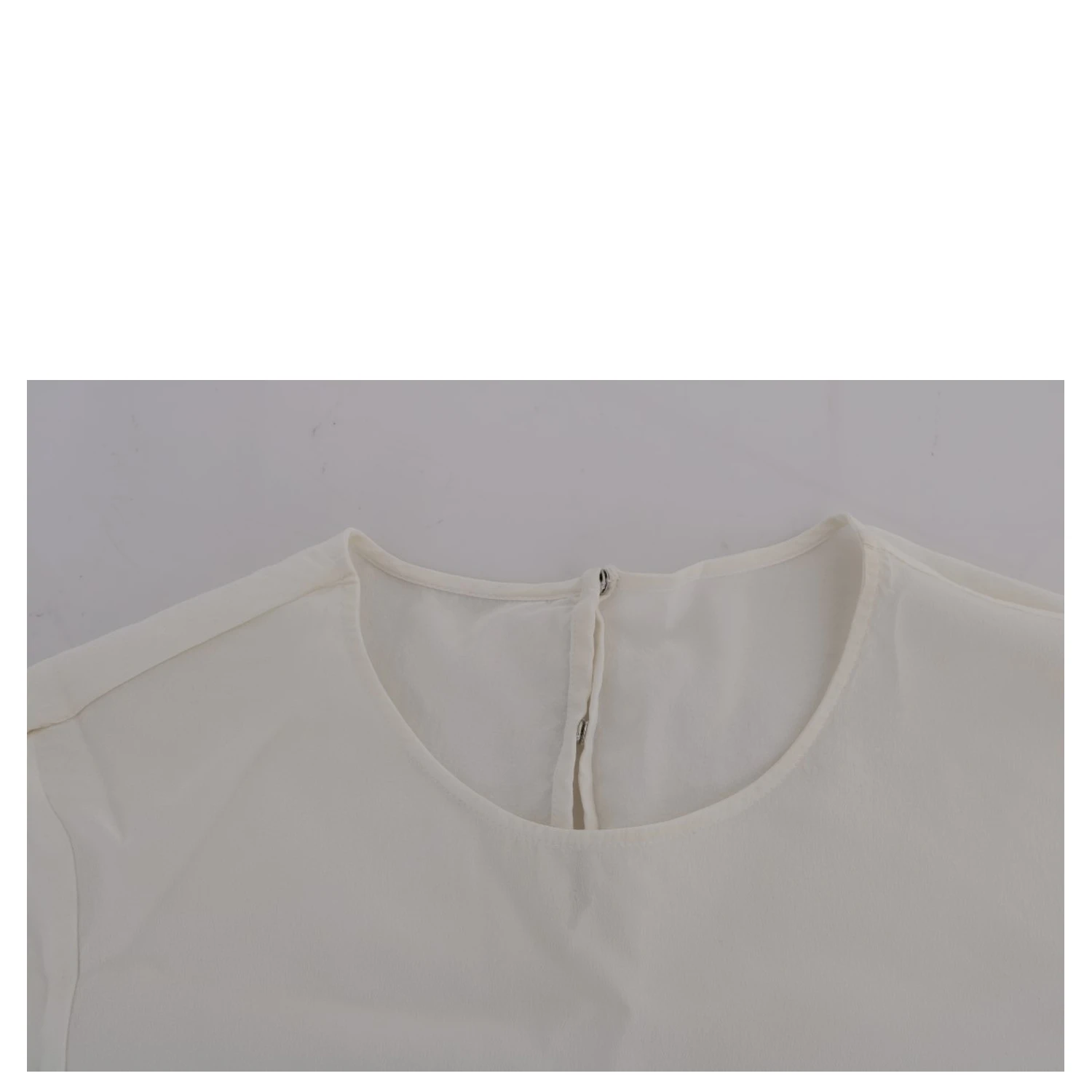 White Silk ITALIA IS LOVE Blouse T-shirt