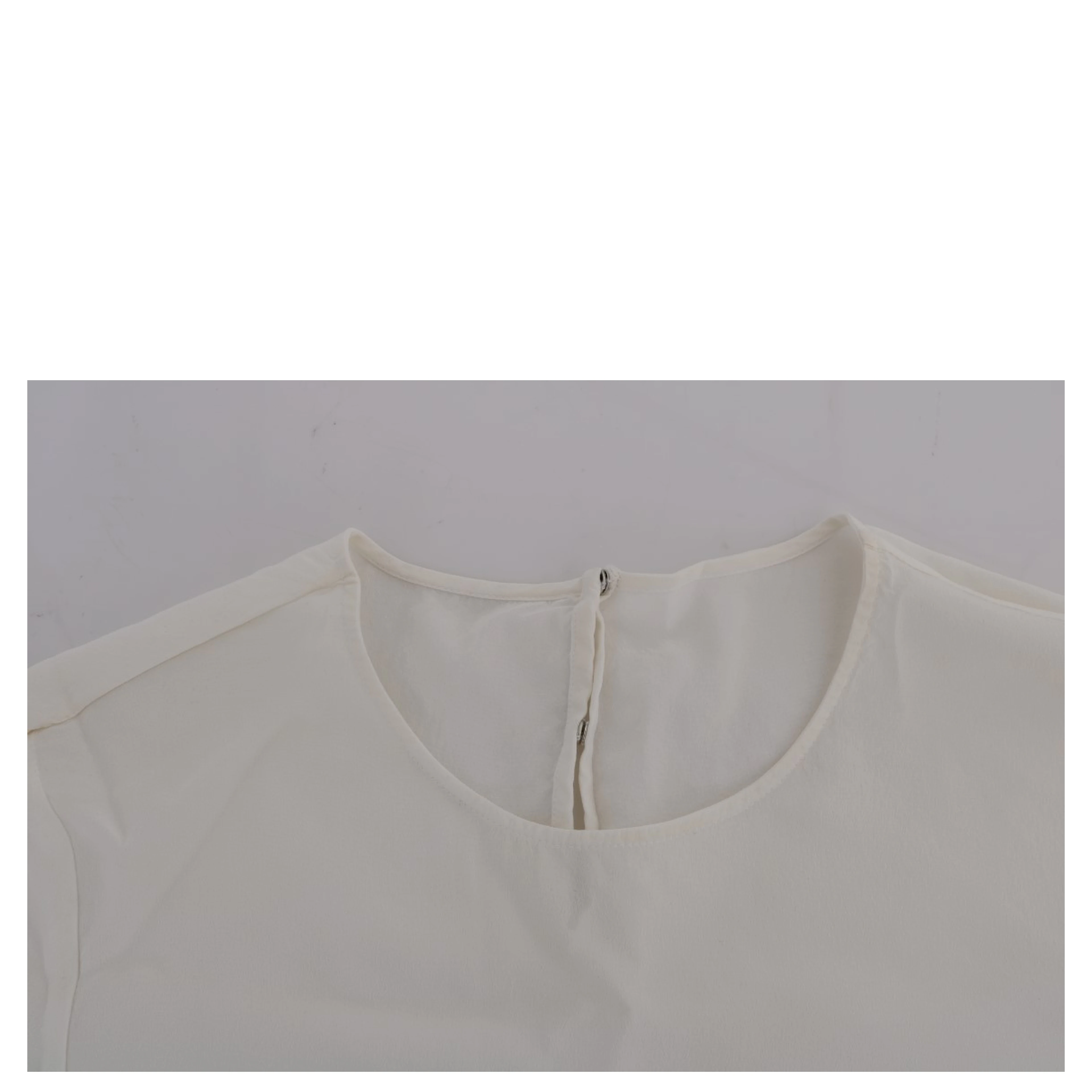 White Silk ITALIA IS LOVE Blouse T-shirt