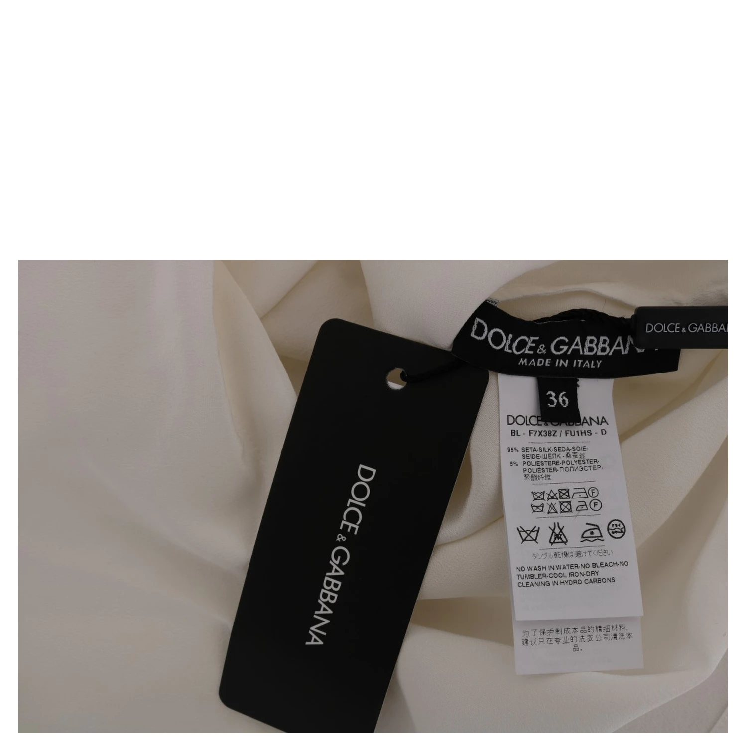 White Silk ITALIA IS LOVE Blouse T-shirt