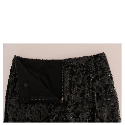 Black Sequined Fashion Shorts