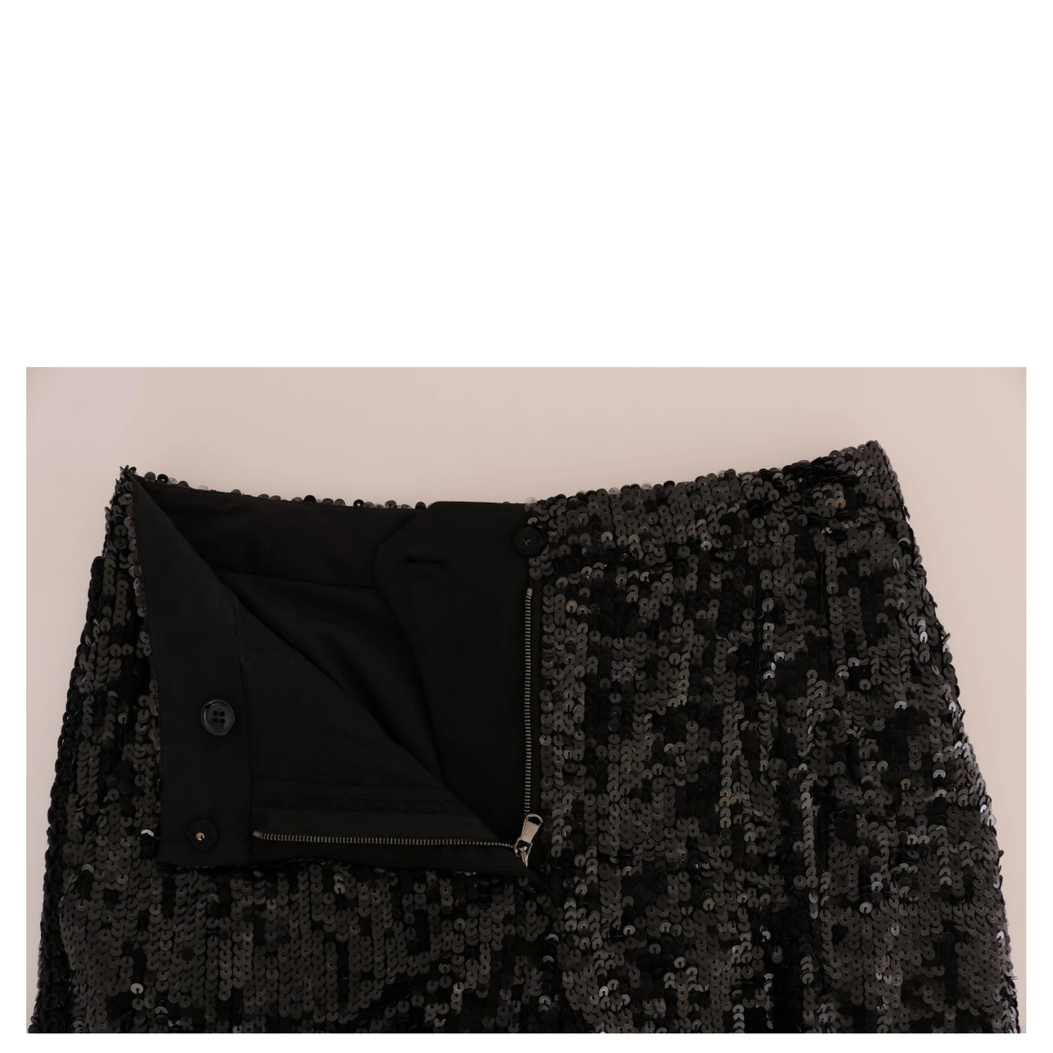 Black Sequined Fashion Shorts