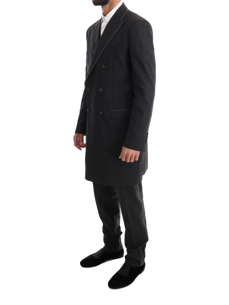 Gray Wool Stretch 3 Piece Two Button Suit alternative