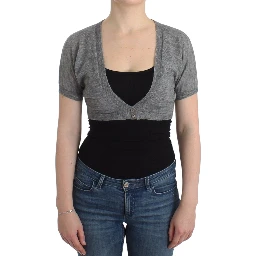 Lingerie Knit Gray Bolero Sweater Cardigan