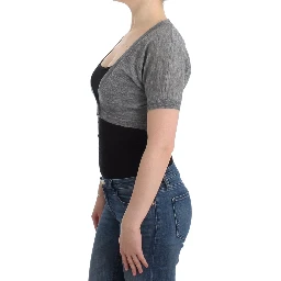 Lingerie Knit Gray Bolero Sweater Cardigan