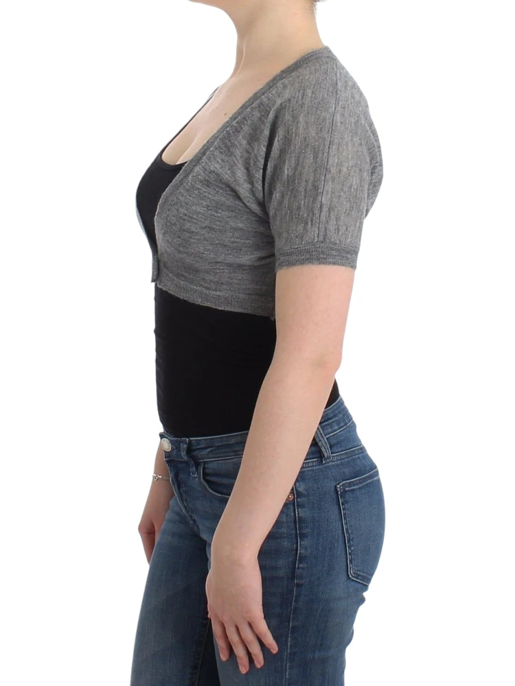 Lingerie Knit Gray Bolero Sweater Cardigan alternative