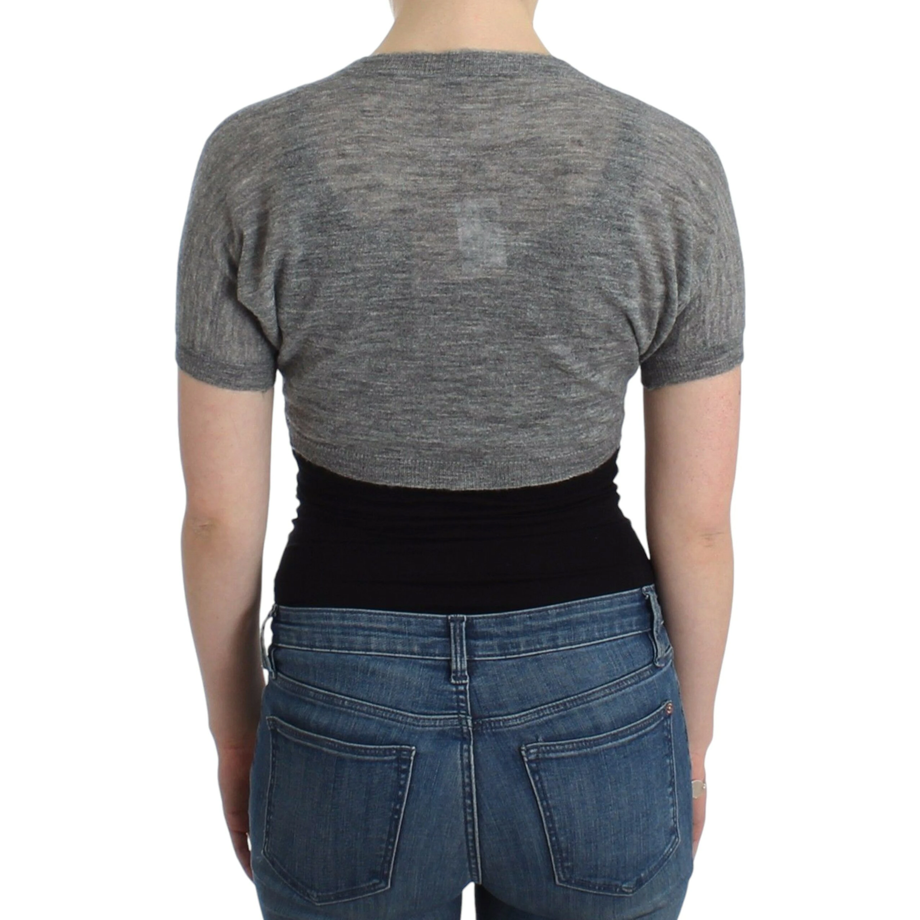 Lingerie Knit Gray Bolero Sweater Cardigan