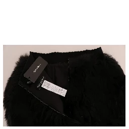 Black Mink Nutria Fur Mini Hot Pants