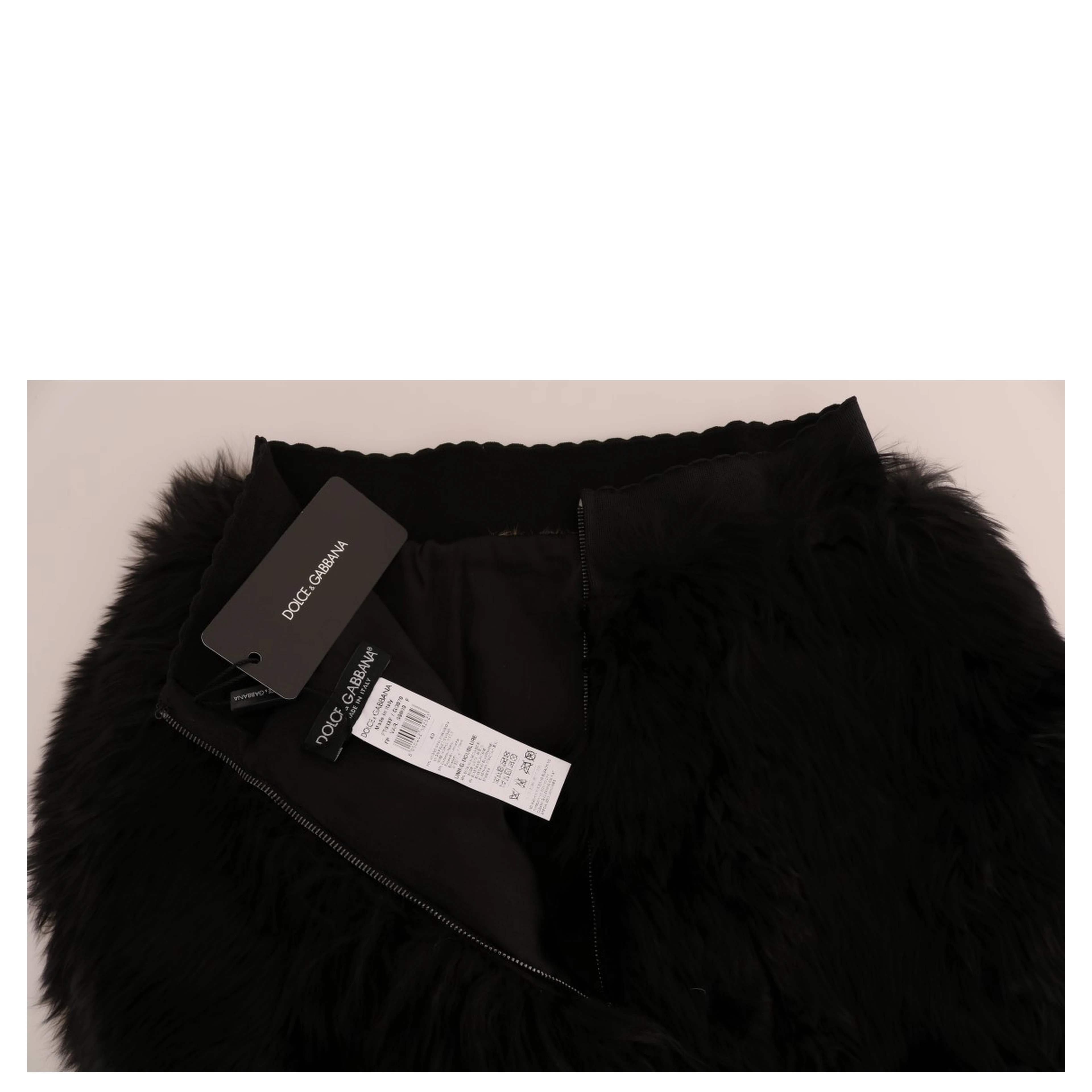 Black Mink Nutria Fur Mini Hot Pants