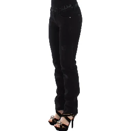 Black Slim Jeans Denim Pants Skinny Stretch