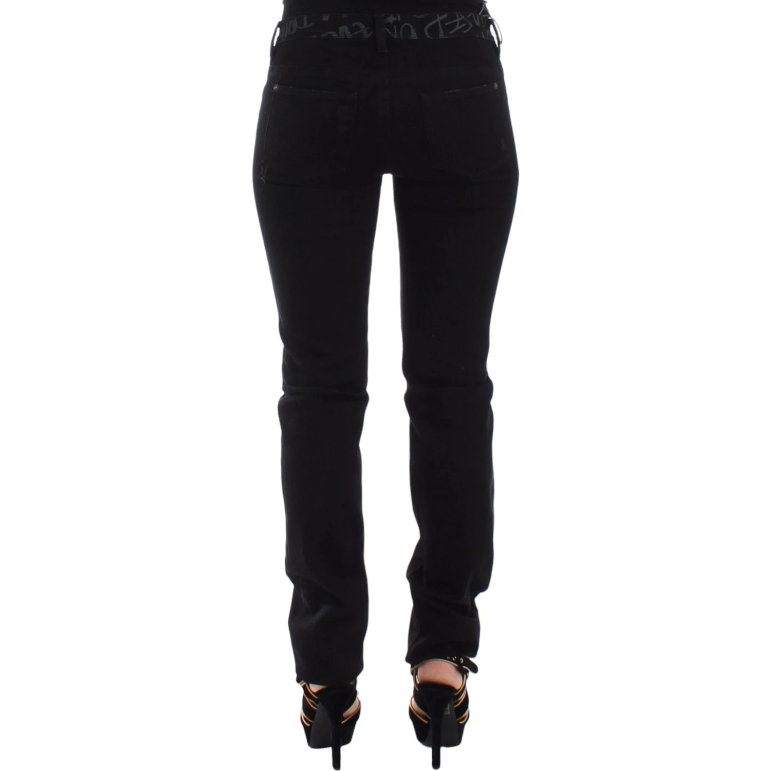 Black Slim Jeans Denim Pants Skinny Stretch
