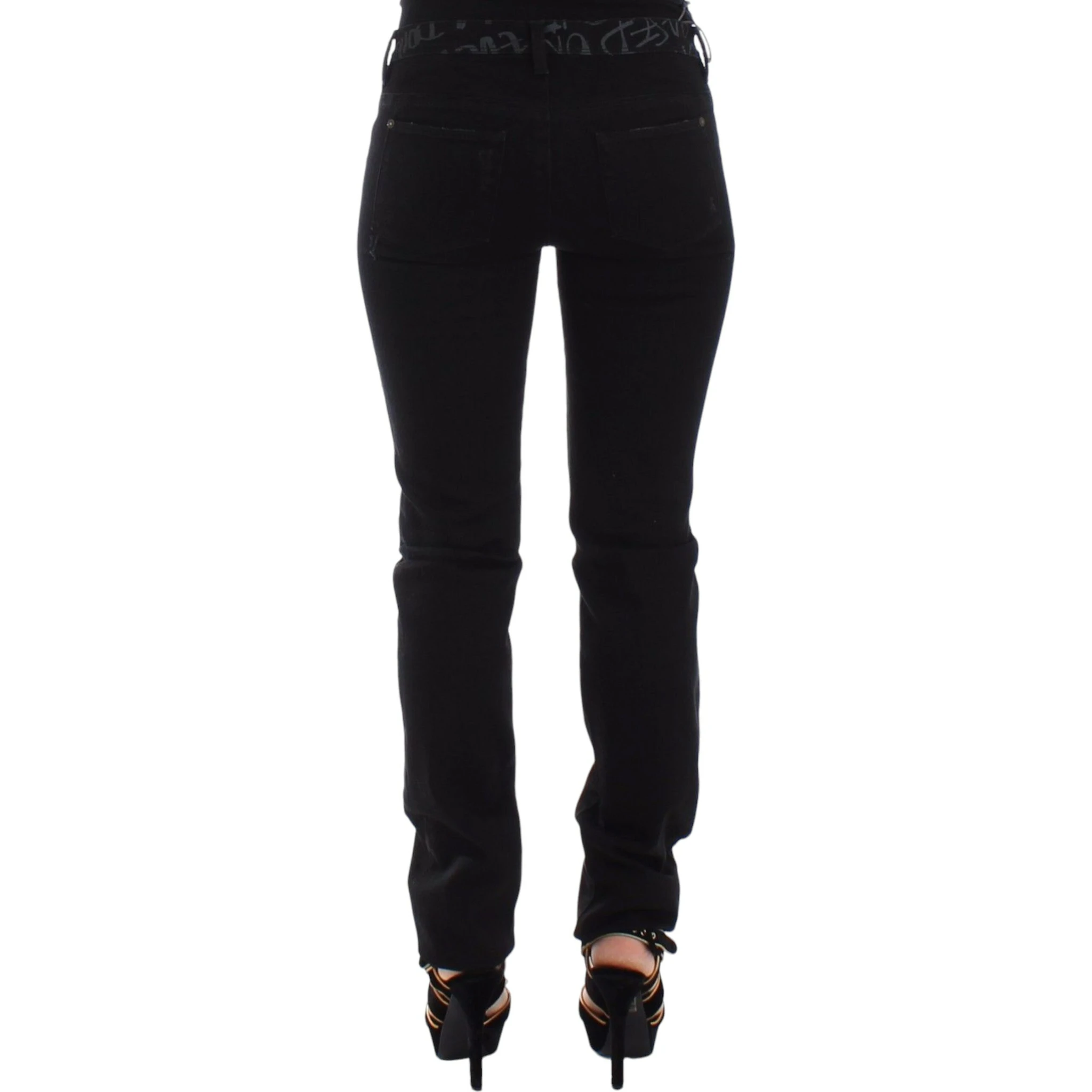 Black Slim Jeans Denim Pants Skinny Stretch