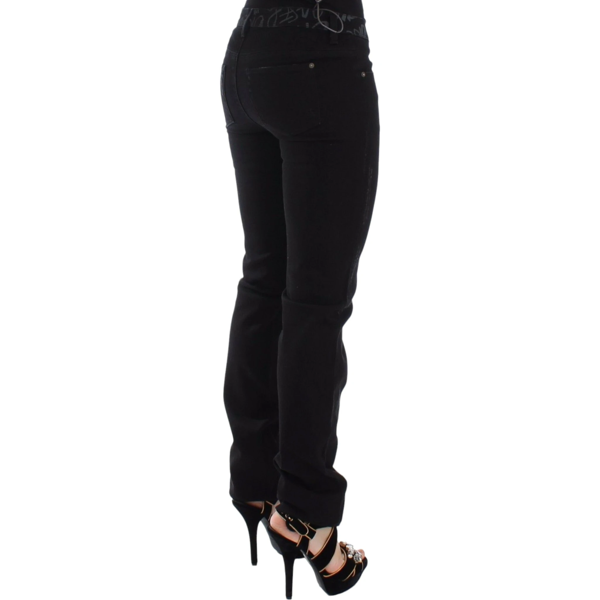 Black Slim Jeans Denim Pants Skinny Stretch