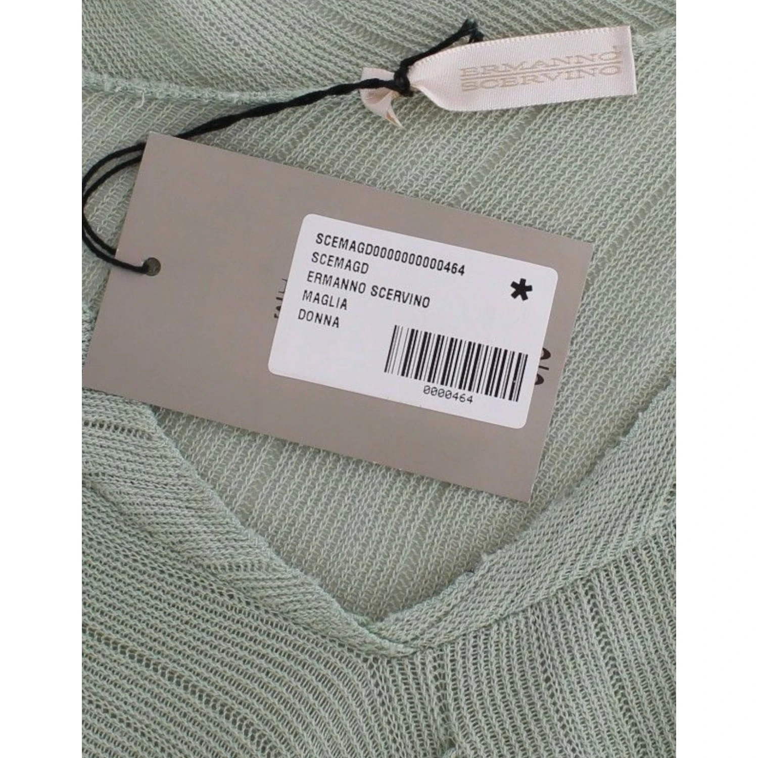 Green Lightweight Knit Sweater Top Blouse