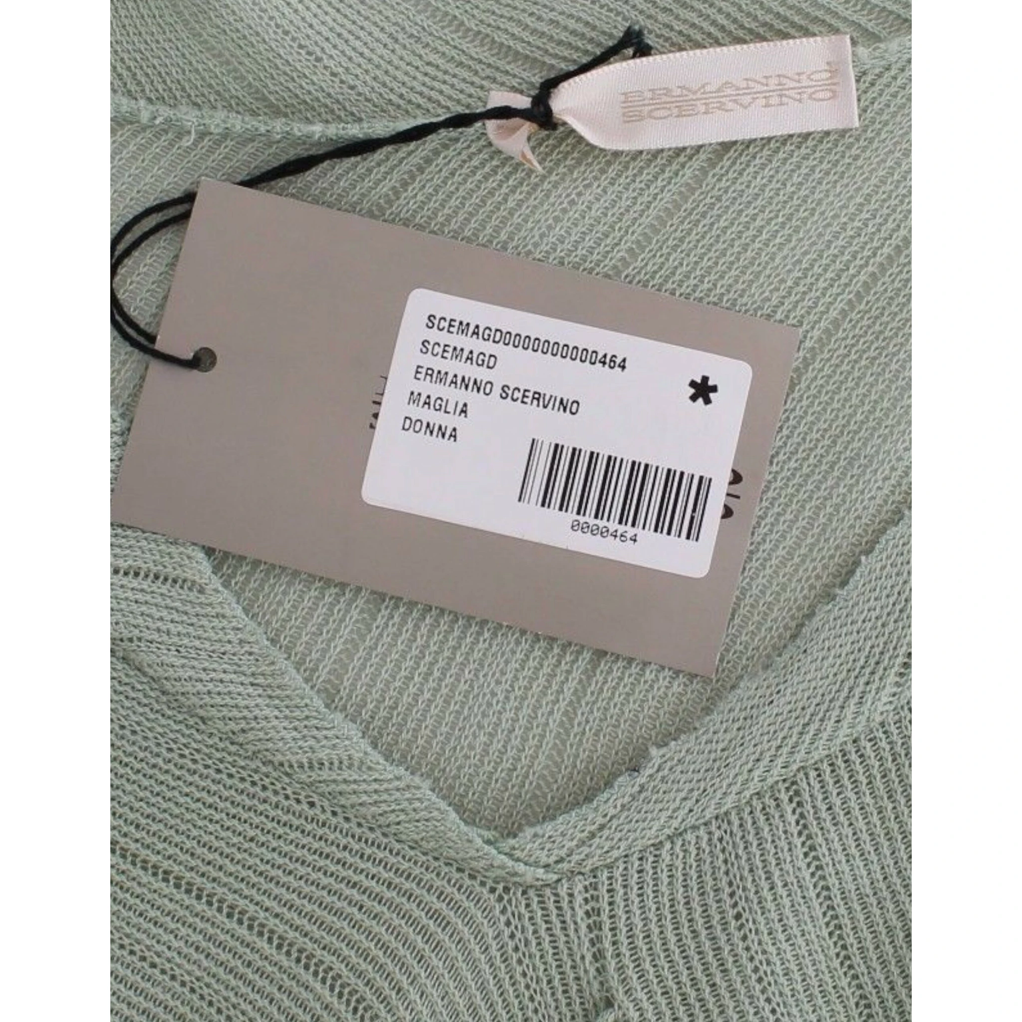 Green Lightweight Knit Sweater Top Blouse