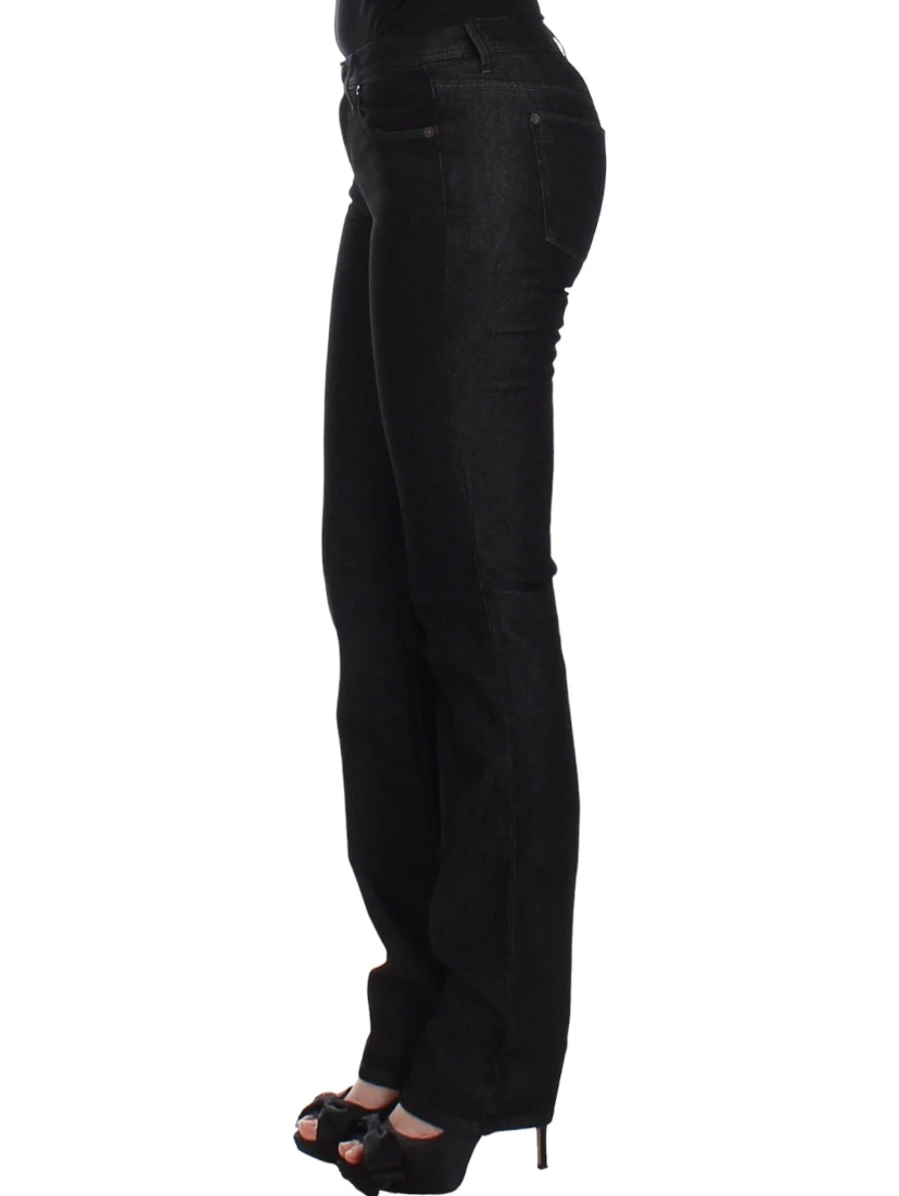 Black Slim Jeans Denim Pants Skinny Leg Stretch