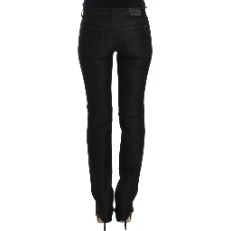 Black Slim Jeans Denim Pants Skinny Leg Stretch