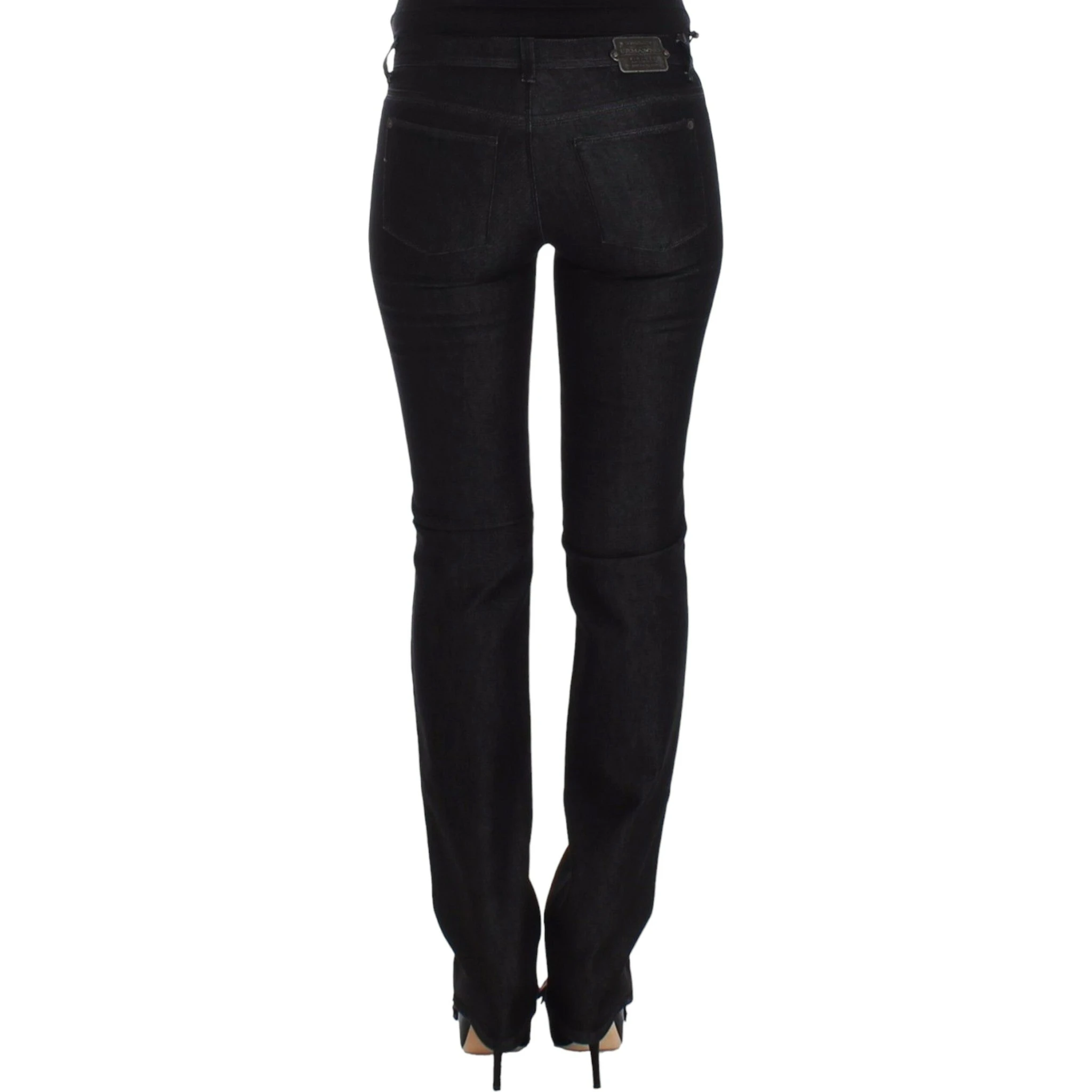 Black Slim Jeans Denim Pants Skinny Leg Stretch