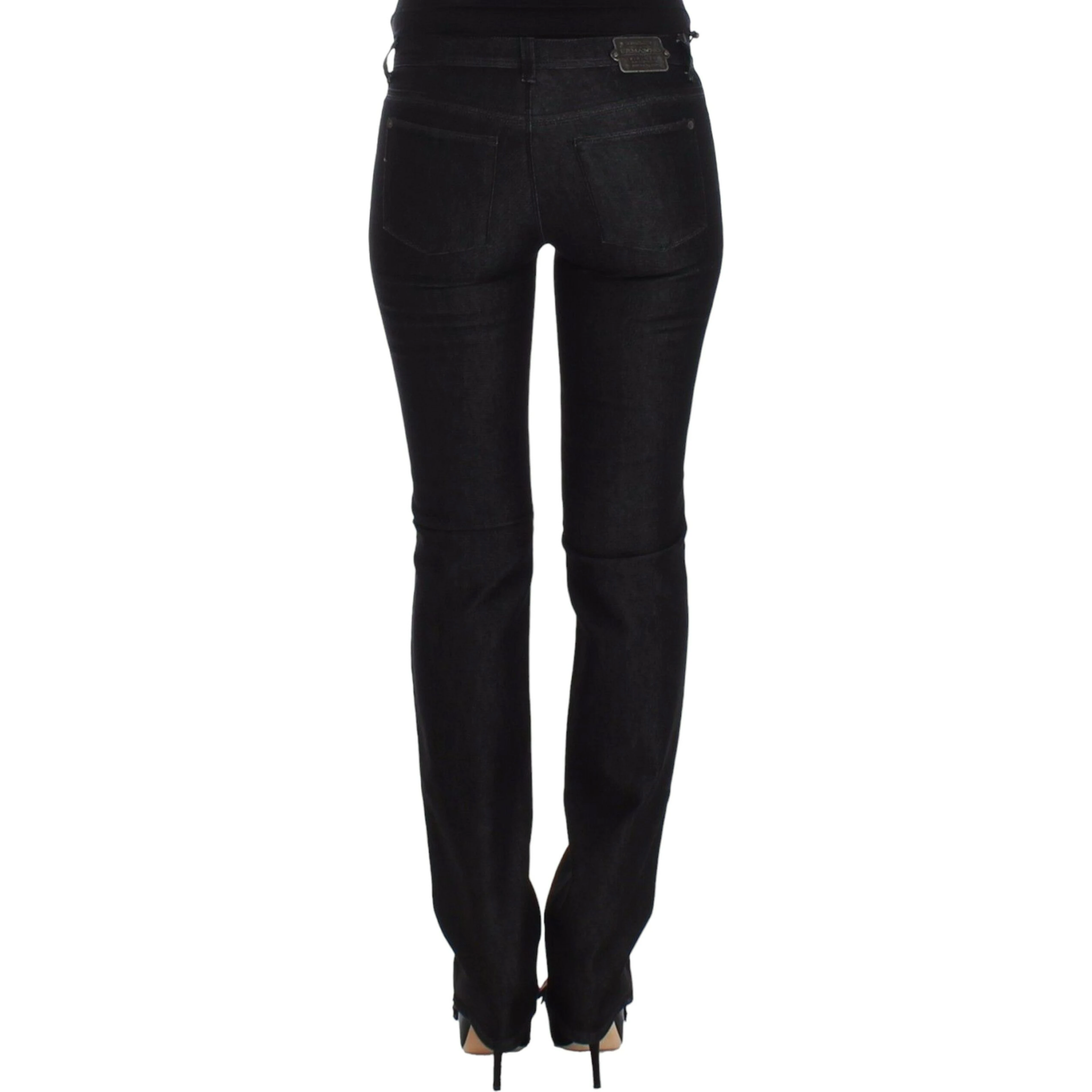 Black Slim Jeans Denim Pants Skinny Leg Stretch