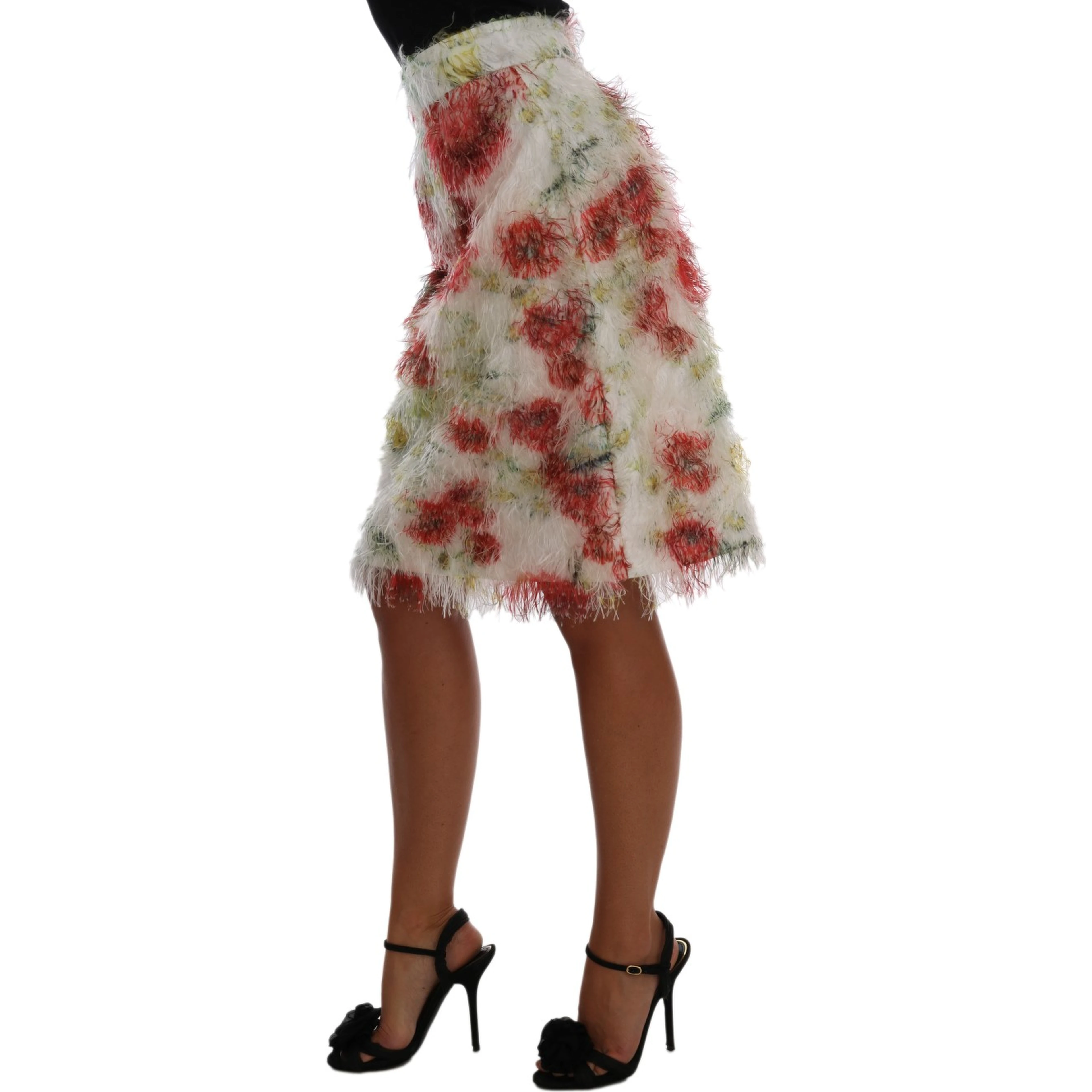 Floral Patterned Pencil Straight Skirt