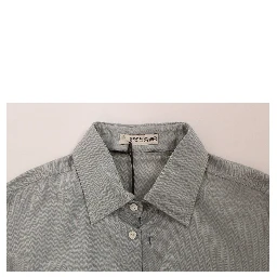 Gray Cotton Long Sleeve Casual Shirt Top