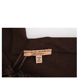 Beachwear Brown Cotton Stretch Tunic Dress