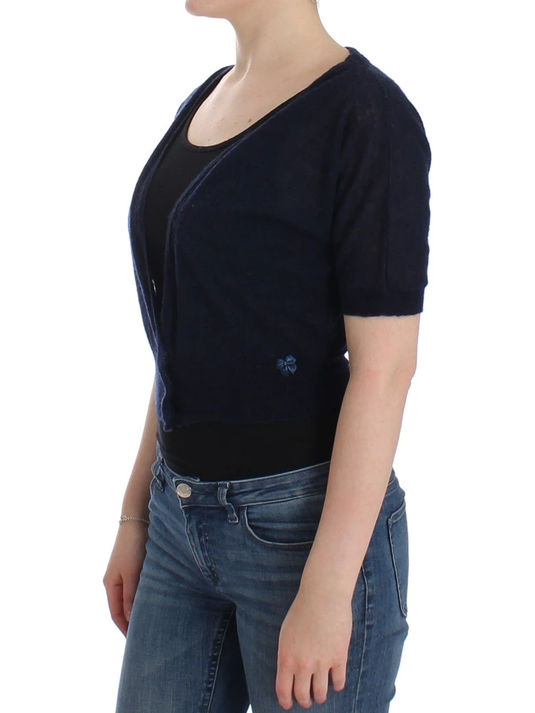 Knit Blue Wool Sweater Cardigan alternative