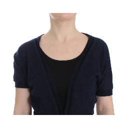 Knit Blue Wool Sweater Cardigan