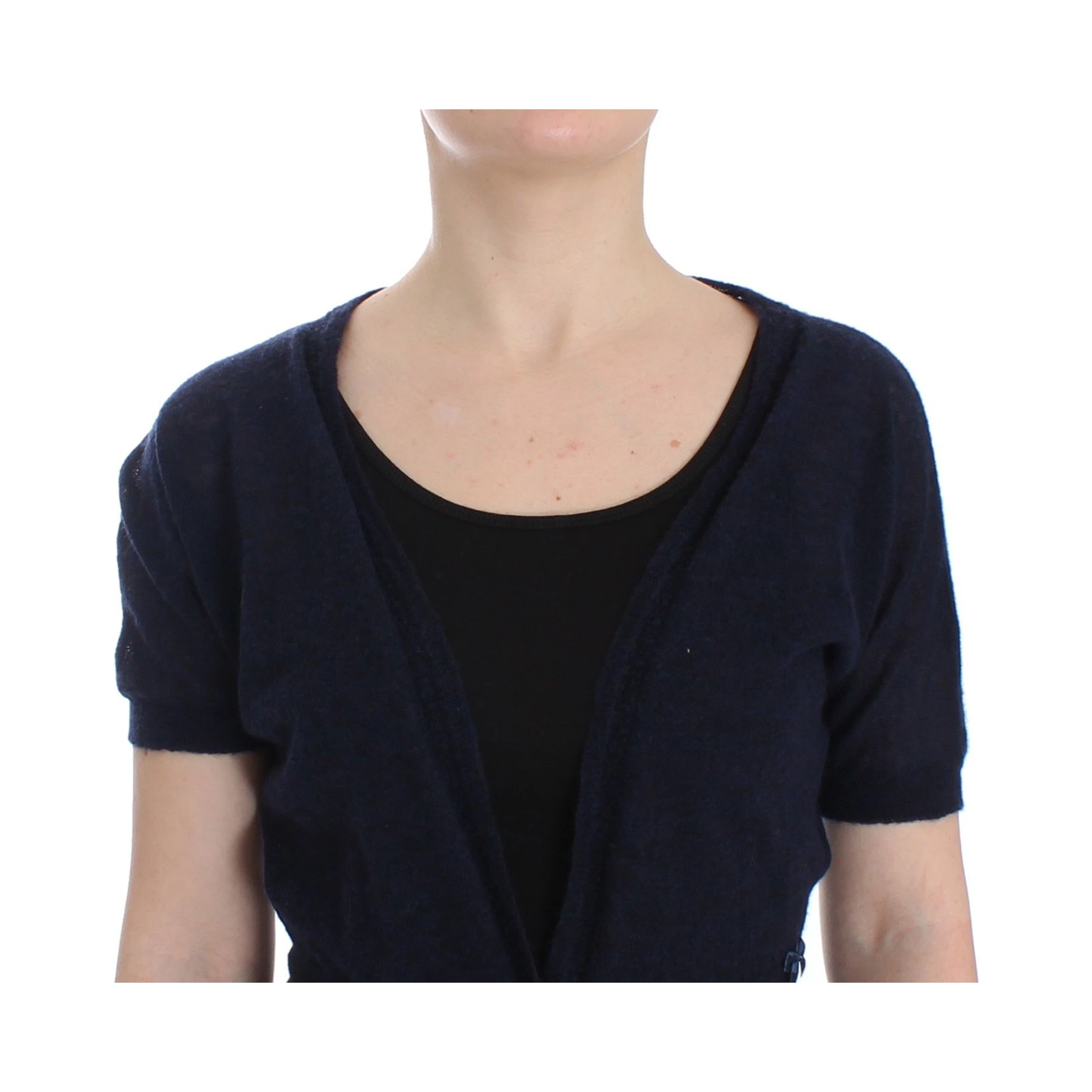 Knit Blue Wool Sweater Cardigan