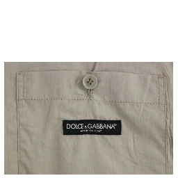 Beige Cotton Slim Fit Button Front Dress Vest