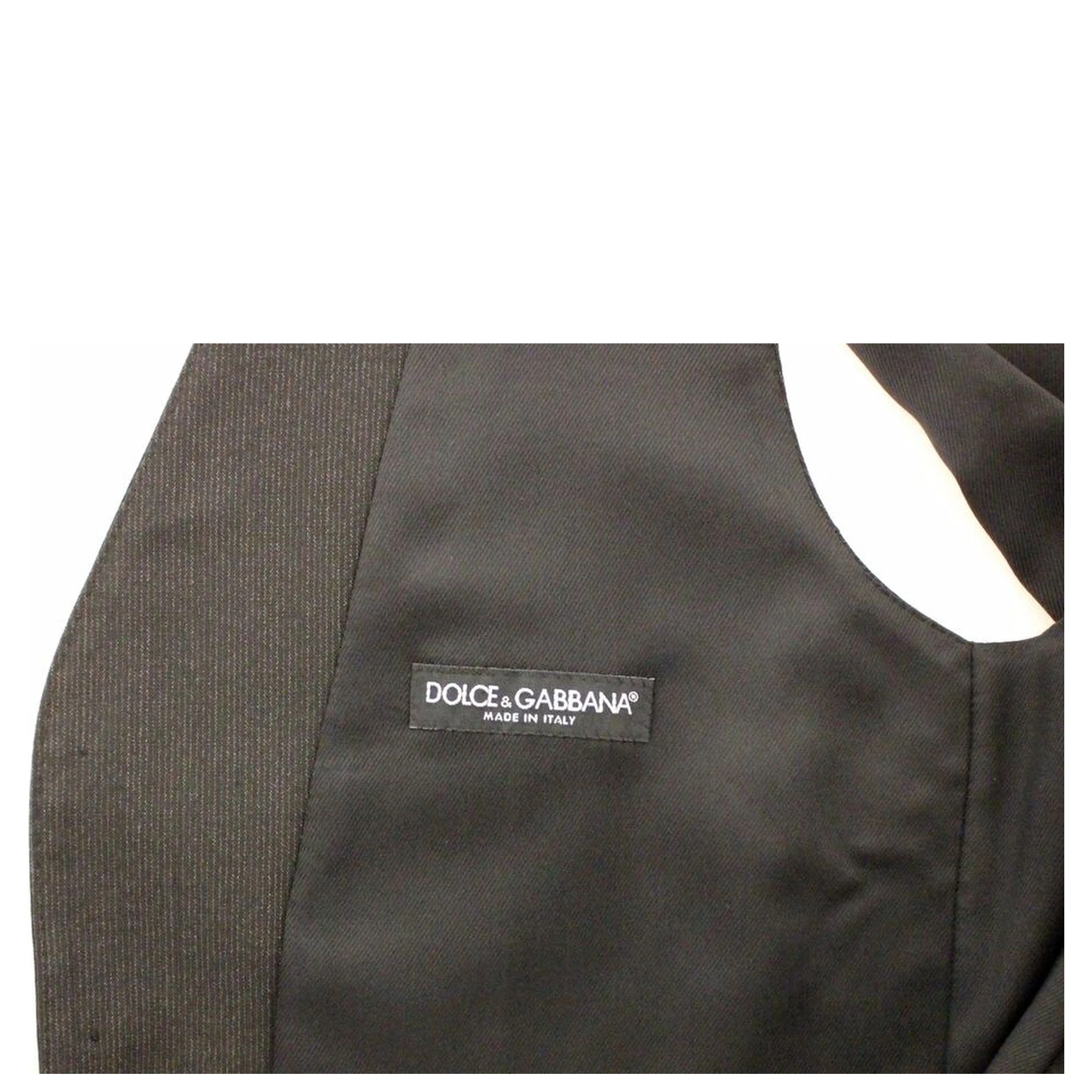 Gray Wool Stretch Dress Vest Blazer