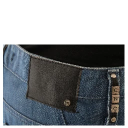 Blue Wash Cotton Boyfriend Fit Jeans