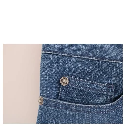 Blue Wash Cotton Boyfriend Fit Jeans