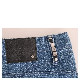 Blue Wash Cotton Boyfriend Fit Jeans